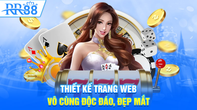 Thiết kế trang web vô cùng độc đáo, đẹp mắt