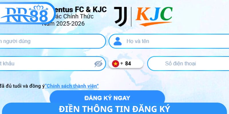 Điền thông tin đăng ký