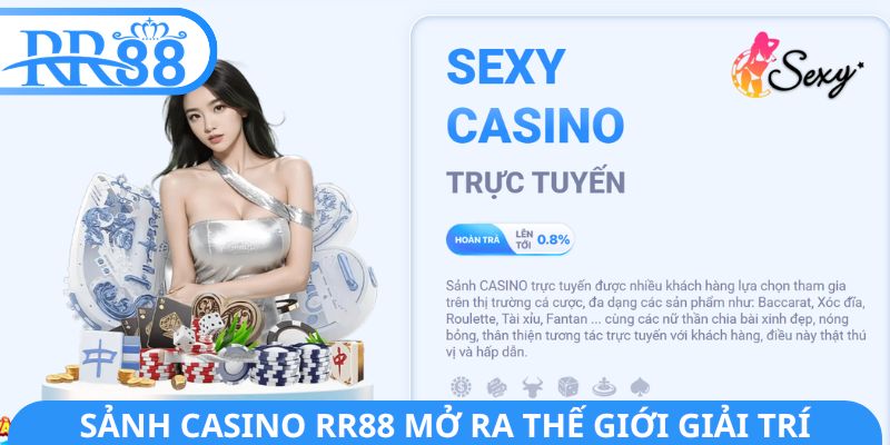 Sảnh casino RR88 mở ra thế giới giải trí