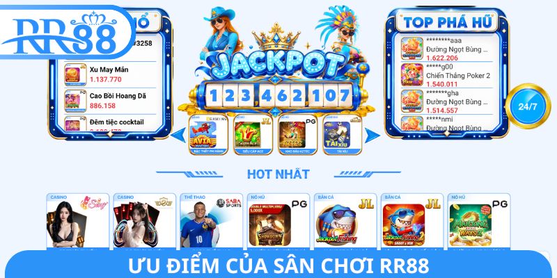 Ưu điểm của sân chơi RR88